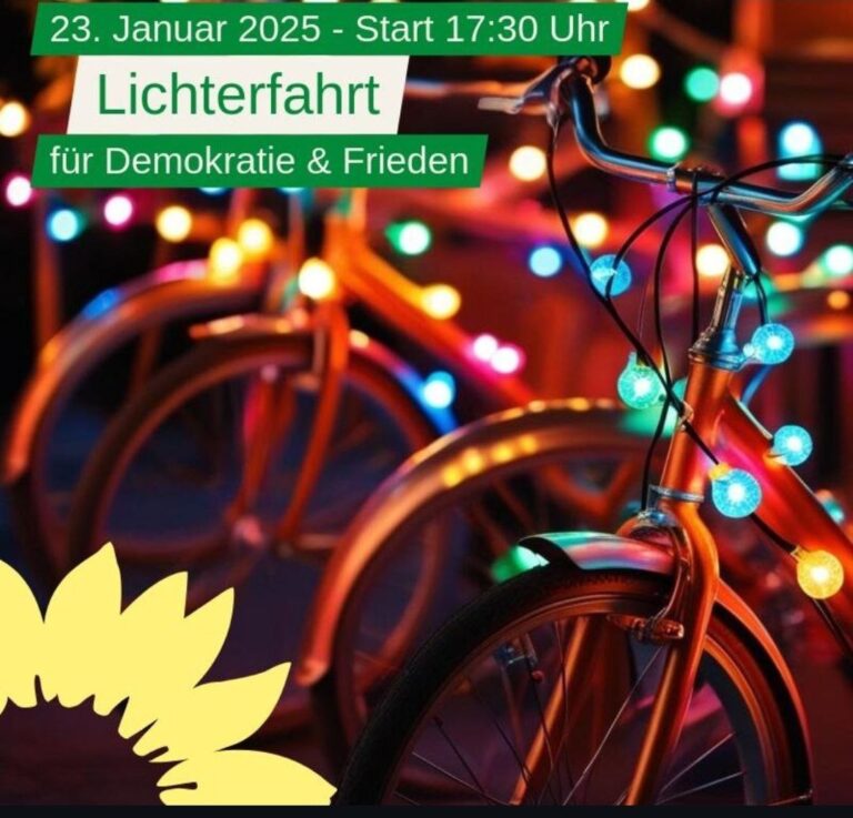 Ich bin dabei: Lichterfahrt für den Zusammenhalt
