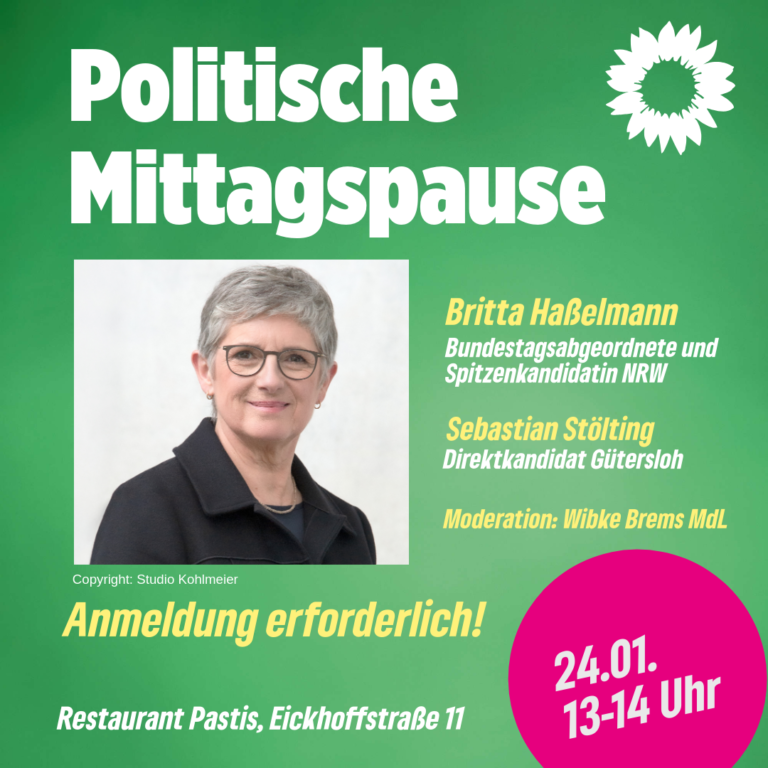Politische Mittagspause mit Britta Haßelmann